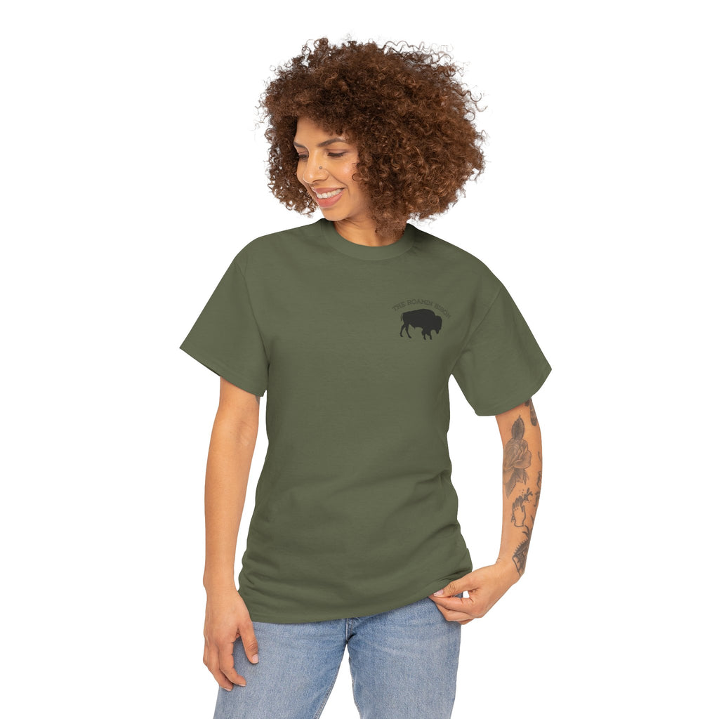 Roamin' Bison Graphic Tee — Vintage Western Bison Shirt