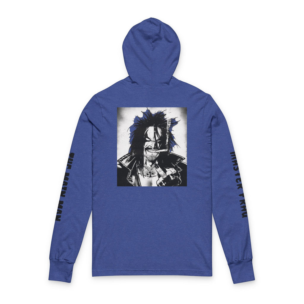 Inkspiration Collection, Goth Rock, LOBO, Hooded Long Sleeve Tee — The Main Man Portrait Graphic