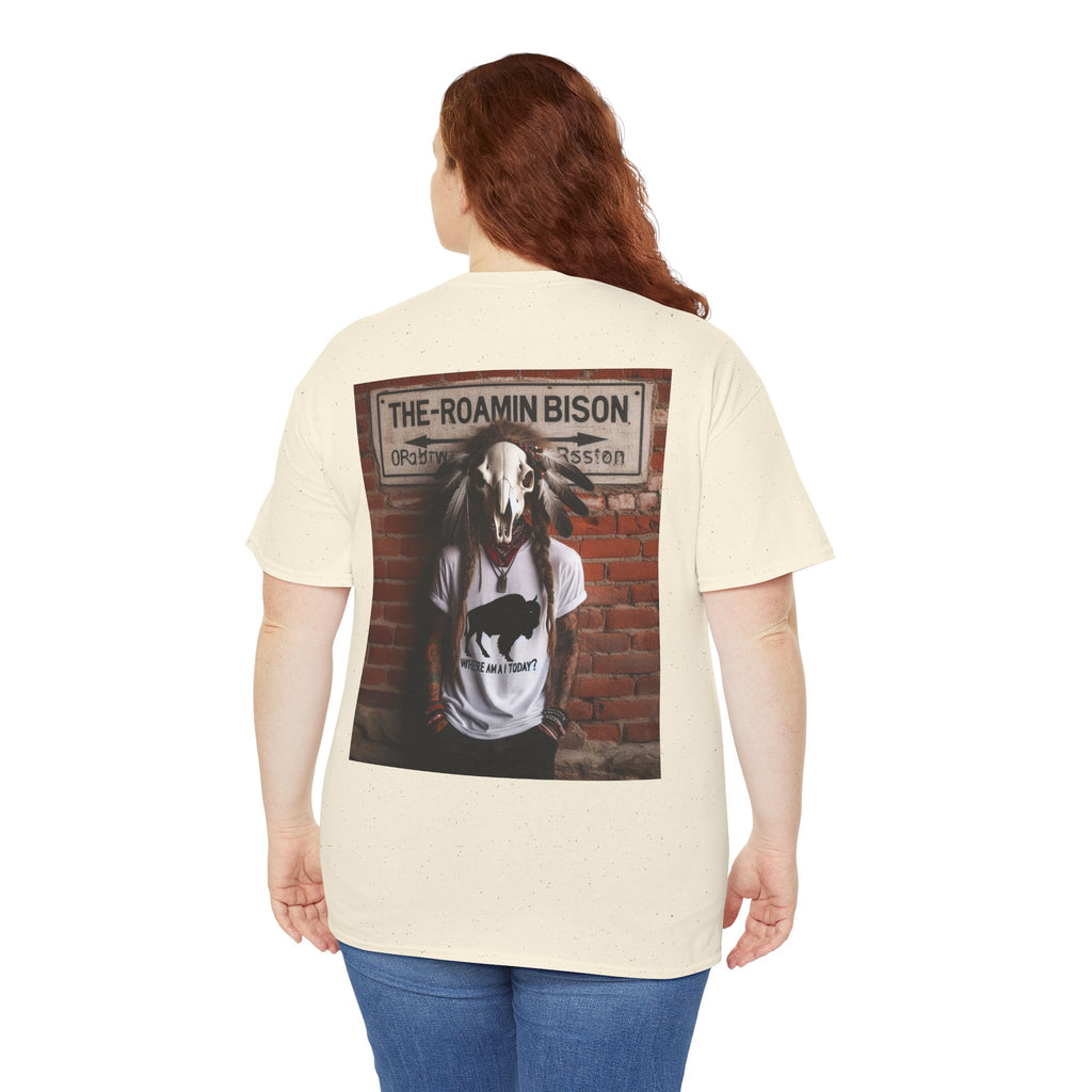 Roamin' Bison Graphic Tee — Vintage Western Bison Shirt