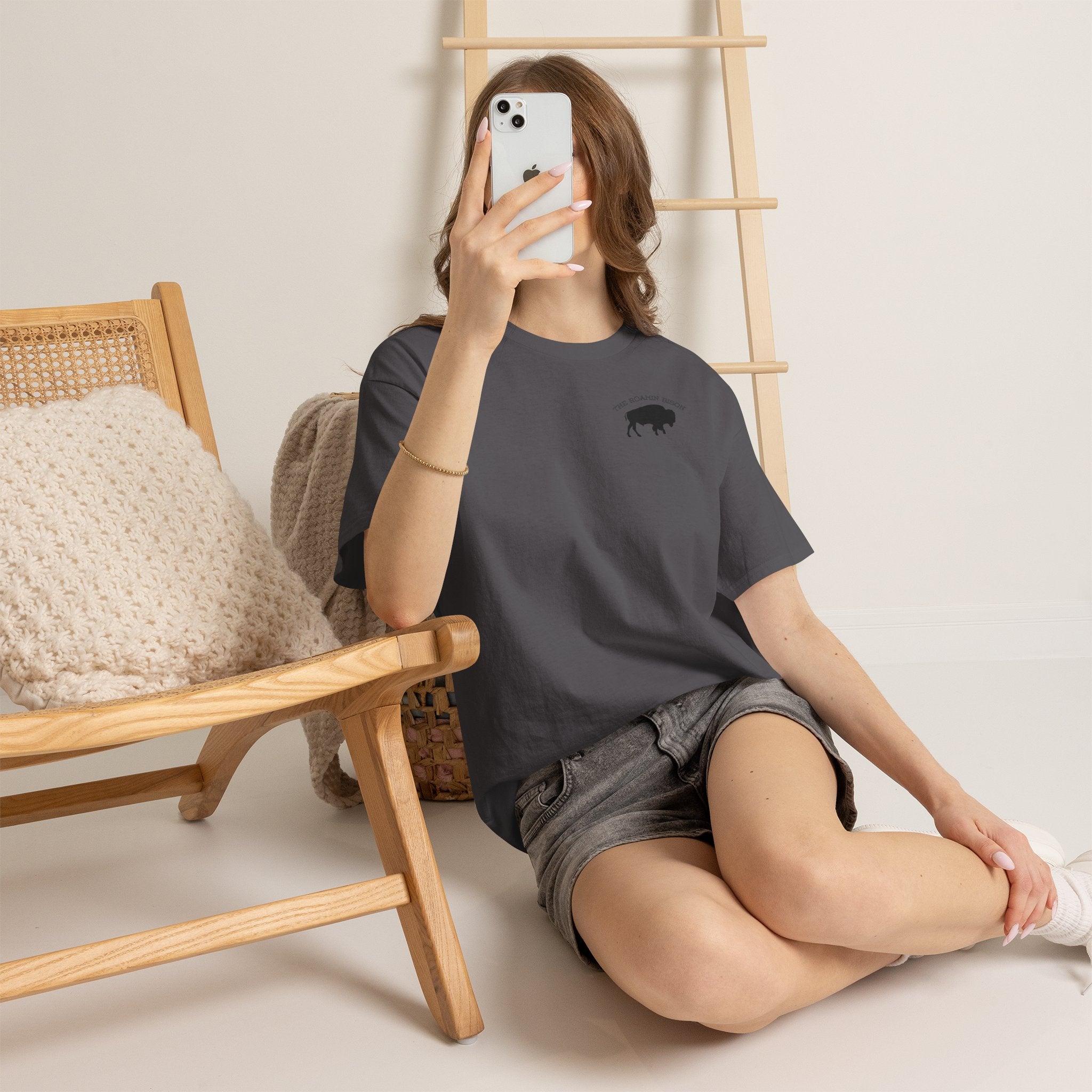 Roamin' Bison Graphic Tee — Vintage Western Bison Shirt