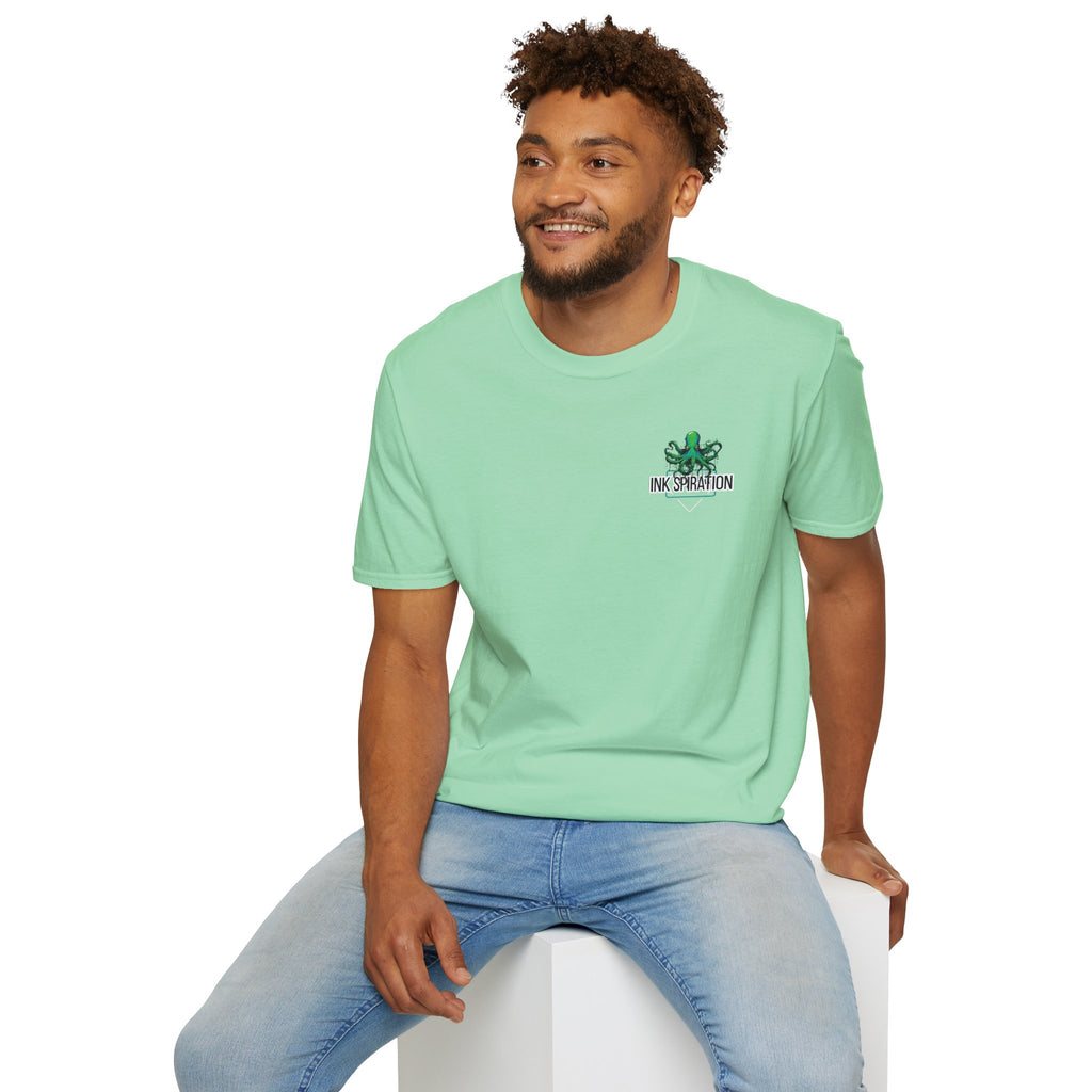 Inkspiration T-Shirt — Small Chest Logo, Artist & Tattoo Lover Tee