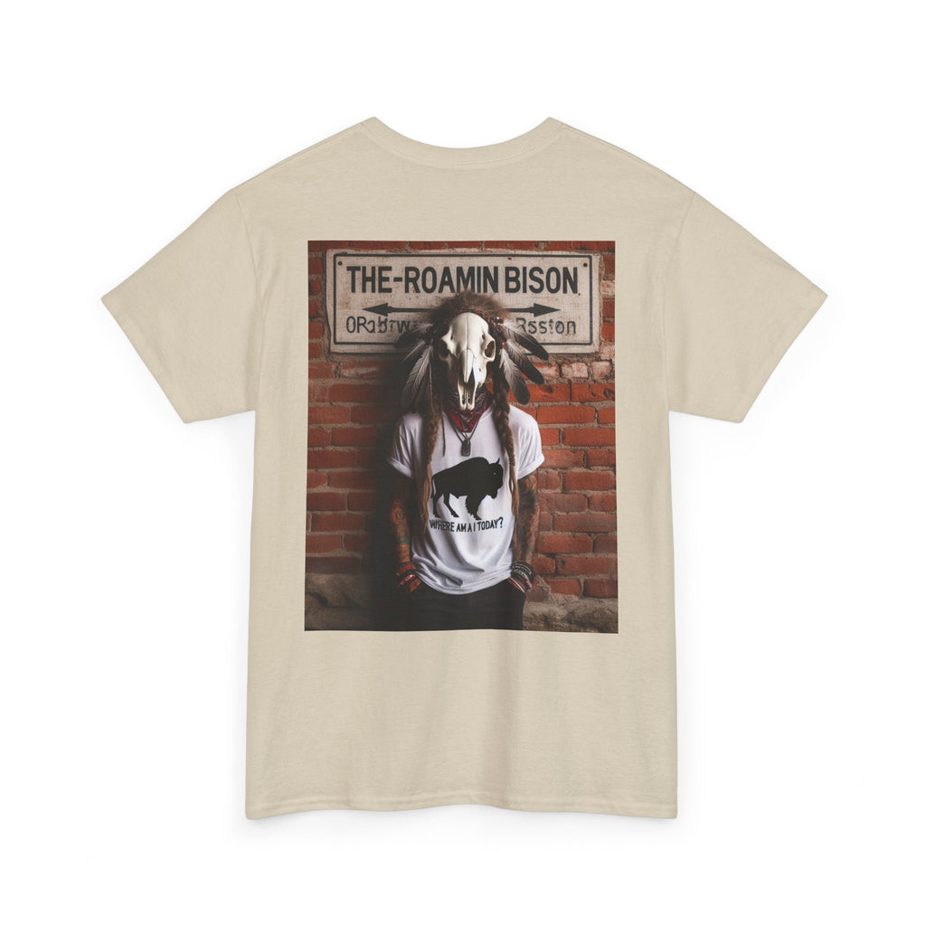 Roamin' Bison Graphic Tee — Vintage Western Bison Shirt