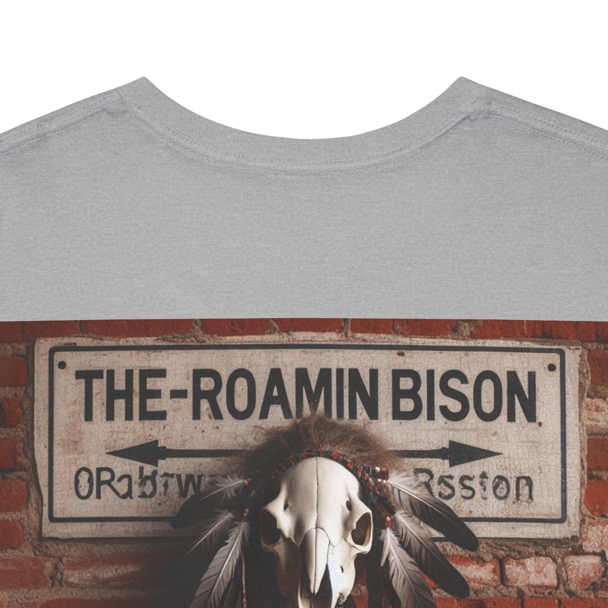 Roamin' Bison Graphic Tee — Vintage Western Bison Shirt